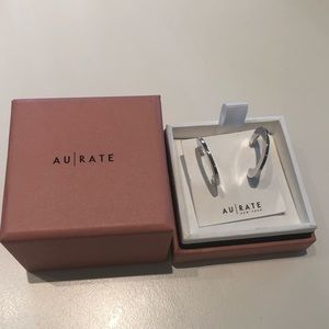 Silver earrings AURATE